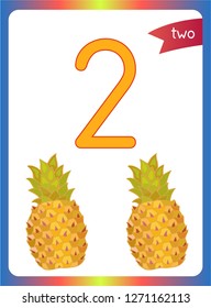 Numbers learning cards for kids