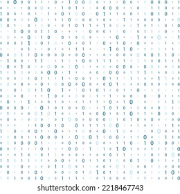 Numbers on a white background. binary code. Data stream. Matrix.