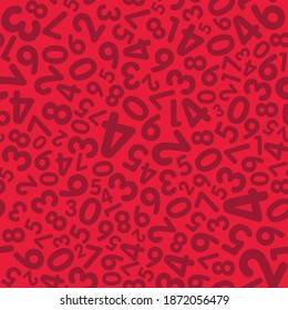 Numbers pattern background seamless vector