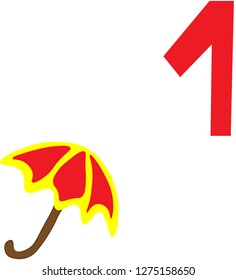 Numbers with pictures for math lessons.