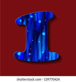 Numbers. Printed font