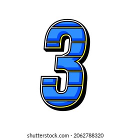 Numbers race icon set vector. Simple set of racing numbers. Flat design, Editable. Vector Illustration EPS 10