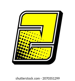 Numbers race icon set vector. Simple set of racing numbers. Flat design with Halftone, Editable. Vector Illustration EPS 10