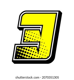 Numbers race icon set vector. Simple set of racing numbers. Flat design with Halftone, Editable. Vector Illustration EPS 10