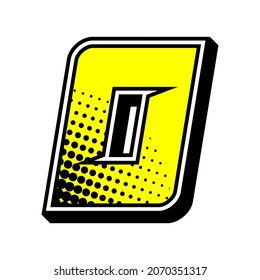 Numbers race icon set vector. Simple set of racing numbers. Flat design with Halftone, Editable. Vector Illustration EPS 10