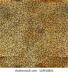 Numbers. Seamless pattern.