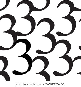 Numbers of seamless pattern, like illustration. Suit for package design, wallpaper, fashion print, Housing wallpaper, arty-crafty.
