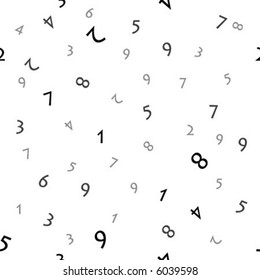 Numbers (seamless vector)