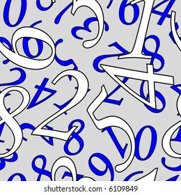 Numbers. Seamless vector wallpaper