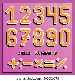 Numbers set. Funny numbers.