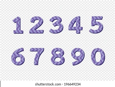 Numbers set. illustration