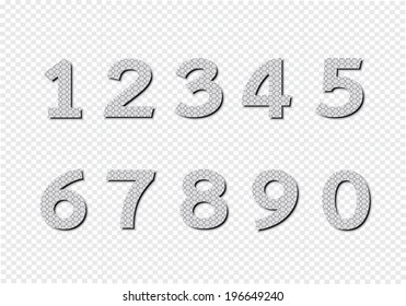 Numbers set. illustration