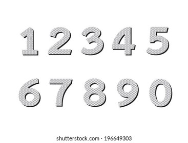 Numbers set. illustration