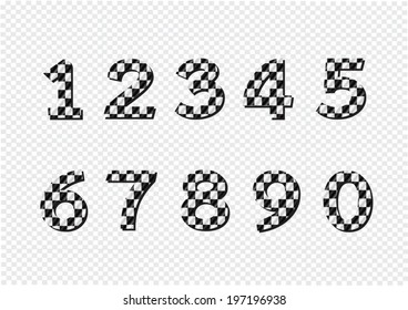 Numbers set. illustration