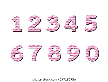 Numbers set. illustration