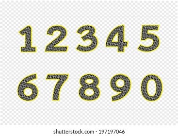 Numbers set. illustration