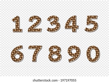 Numbers set. illustration