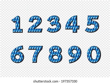 Numbers set. illustration