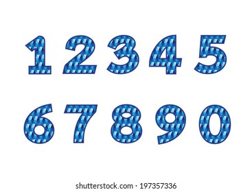 Numbers set. illustration
