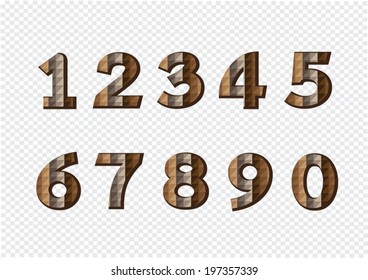 Numbers set. illustration