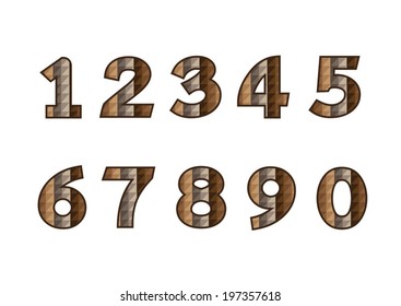 Numbers set. illustration