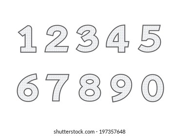 Numbers Set Illustration Stock Vector (Royalty Free) 197357327