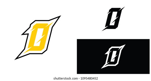 Numbers set logos with fast speed lines. Vector sport style typeface for sportswear, sports club, labels or posters.