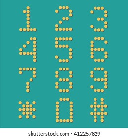 numbers set for mobile kit