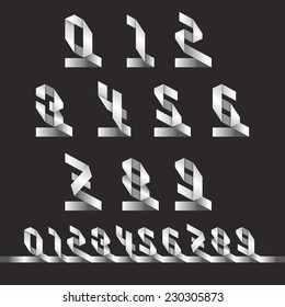 Numbers Set : Origami Style