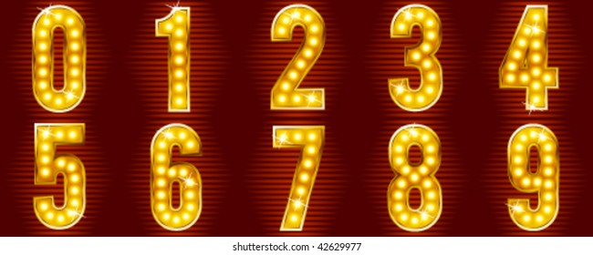 numbers for signs with lamps