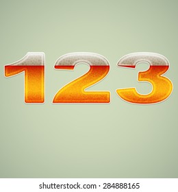 Numbers stylized beer