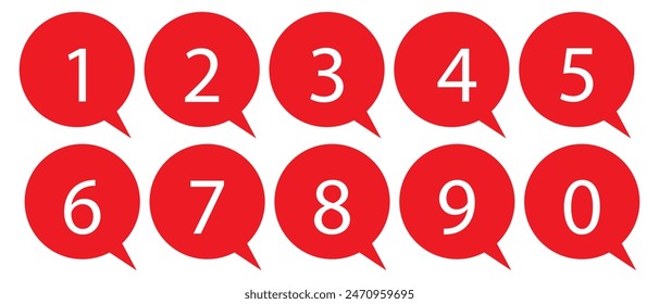 Numbers symbols. Number buttons set icons in black and white colors. Set of Round 1-9 numbers icon. vector illustration.