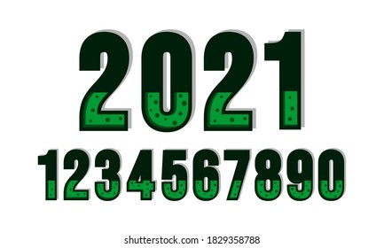 numbers that are manipulated in shapes and colors and different variations as materials to beautify your future design