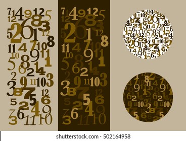 Numbers Time and Math Concept