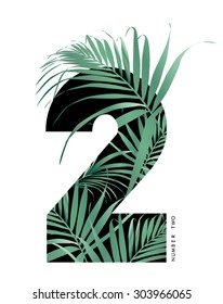 Numbers with tropical leaf in vector