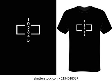 Numbers | unisex t-shirt design, this design for print-on-demand t-shirt printing businesses and to upload online stores as well. It's 100% royalty free.100% editable Eps 10 format. 
