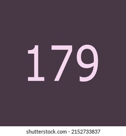 Numbers vector of 1579 with dark background. Fit for your type or kids poster for learn numbers.
