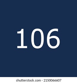 Numbers vector of 16 with dark blue background. Fit for your type or kids poster for learn numbers.