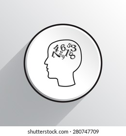 Numbers vector icon