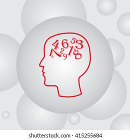 Numbers vector icon