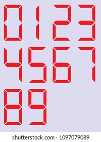 numbers vector illustration