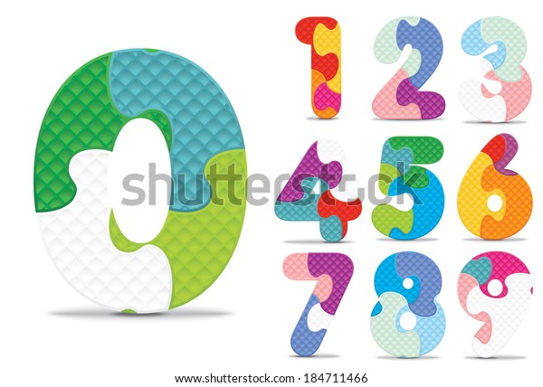 Numbers Vector Illustration Stock Vector Royalty Free