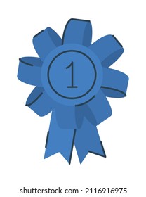 numer one number on white background