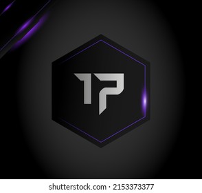 Numeral 17 in futuristic metallic black hexagon with purple ornament and sparkles on dark gradient background.