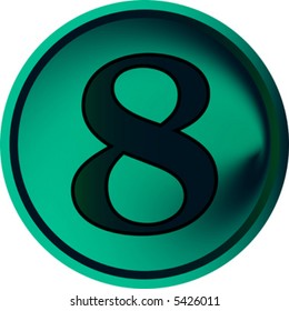 numeral button-eight
