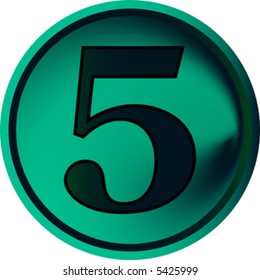 numeral button-five