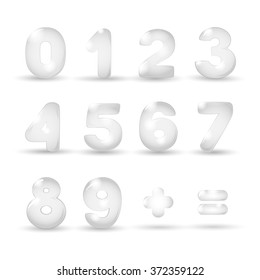 numeral figures glass