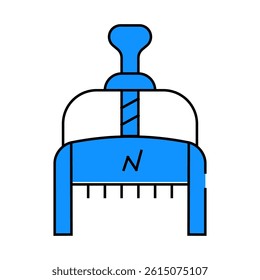 numerator shop tool line icon vector. numerator shop tool sign. isolated symbol illustration