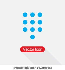 Numeric Keypad Icon Vector Illustration Eps10