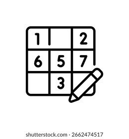 Elemento de design de número numérico perfeito para gráficos educacionais e matemáticos